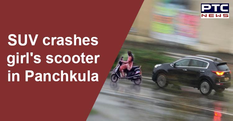 Panchkula: SUV crashes girl's scooter