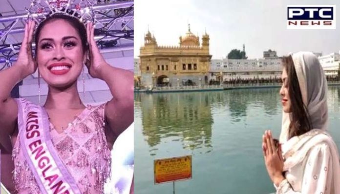 ਮਿਸ ਇੰਗਲੈਂਡਡਾ. ਭਾਸ਼ਾ ਮੁਖਰਜੀ ਸੱਚਖੰਡਸ੍ਰੀ ਹਰਿਮੰਦਰ ਸਾਹਿਬ ਵਿਖੇ ਹੋਈ ਨਤਮਸਤਕ Miss England 2019 And Indian-origin doctor Bhasha Mukerjee At Golden Temple Amritsar