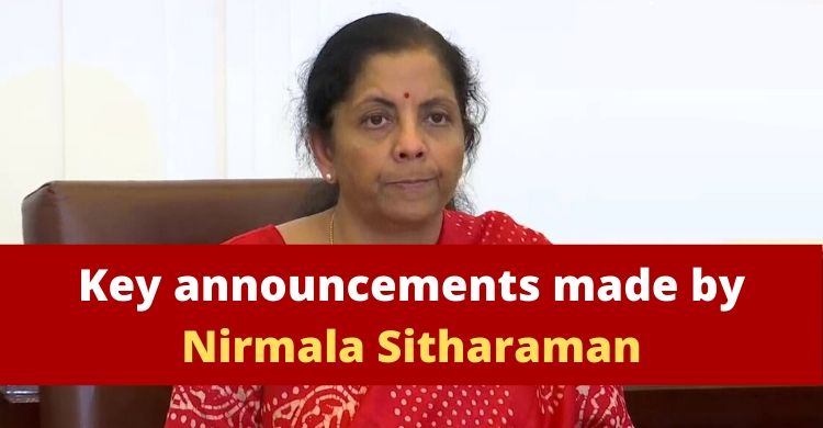 From ITR Return filling to minimum balance requirement in accounts; Here are some major announcements by Nirmala Sitharaman