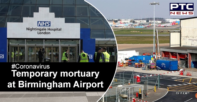 Coronavirus: Temporary mortuary being built at Birmingham Airport