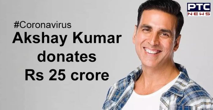 Akshay Kumar Donates Rs 25 crore in Narendra Modi Cares Fund , Coronavirus