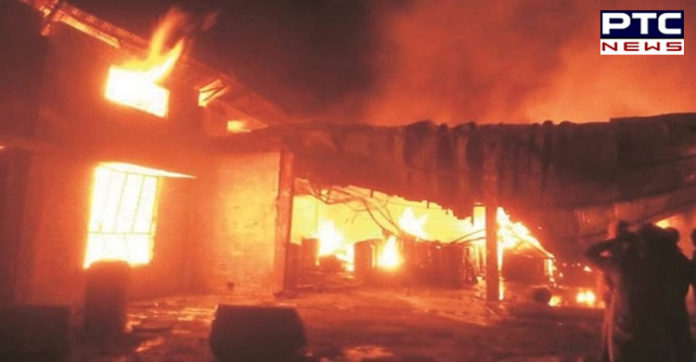 Clothes Factory Fire In Ludhiana Clothes Factory Fire In Ludhiana
