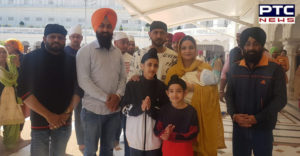 Punjab Actor Gippy Grewal With family at Golden Temple Amritsar