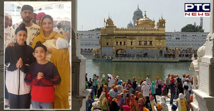 ਗਿੱਪੀ ਗਰੇਵਾਲ ਆਪਣੇ ਪਰਿਵਾਰ ਸਮੇਤ ਸੱਚਖੰਡ ਸ੍ਰੀ ਹਰਿਮੰਦਰ ਸਾਹਿਬ ਵਿਖੇ ਹੋਏ ਨਤਮਸਤਕ Punjab Actor Gippy Grewal With family at Golden Temple Amritsar