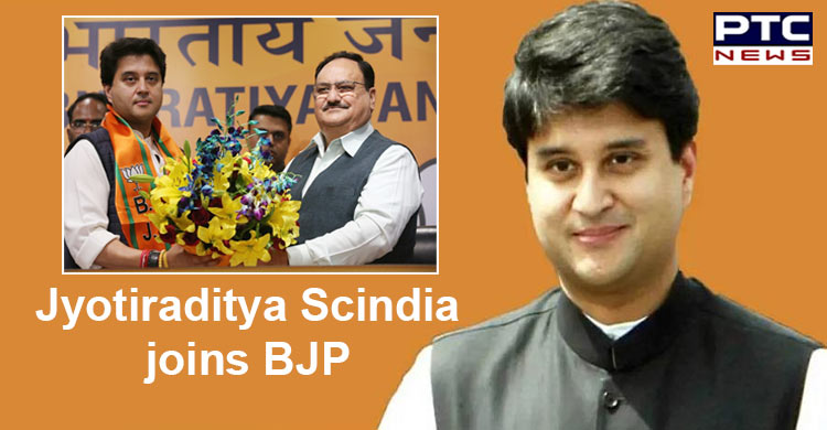 Jyotiraditya Scindia joins BJP in presence of party president JP Nadda