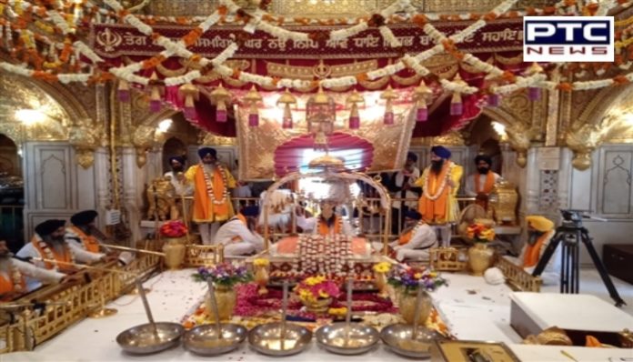 ਸ੍ਰੀ ਗੁਰੂ ਤੇਗ ਬਹਾਦਰ ਸਾਹਿਬ ਦੇ ਪ੍ਰਕਾਸ਼ ਪੁਰਬ ਸਬੰਧੀ ਸ੍ਰੀ ਹਰਿਮੰਦਰ ਸਾਹਿਬ ਵਿਖੇ ਸਜਾਏ ਸੁੰਦਰ ਜਲੌਅ Shri Guru Tegh Bahadur Sahib Ji prakash purab Sri Darbar Sahib Amritsar