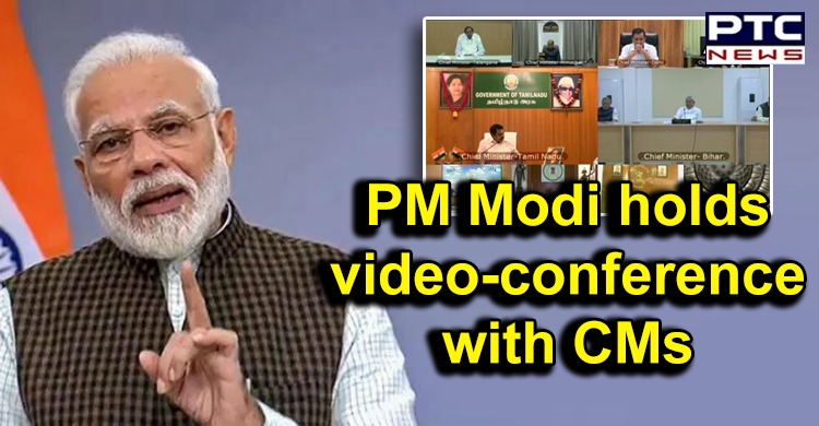 PM Narendra Modi holds video-conference with CMs as coronavirus death toll reaches 50 in India