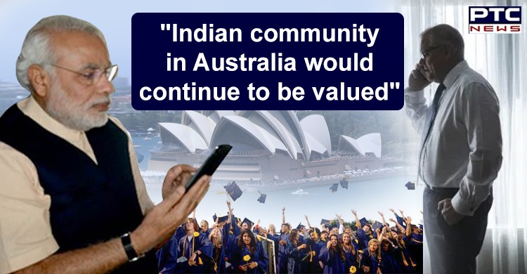 Australian PM assures PM Modi on Indian community welfare
