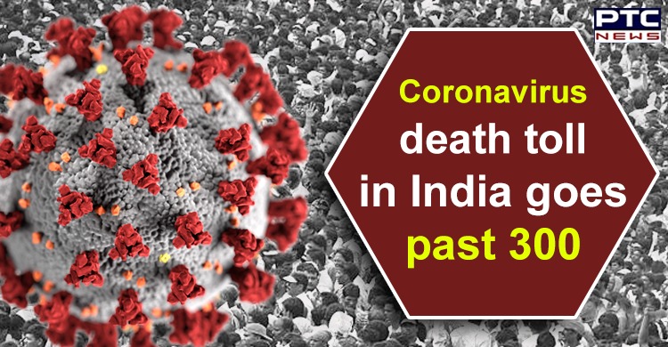Coronavirus death toll in India jumps to 308; more than confirmed 9,100 cases