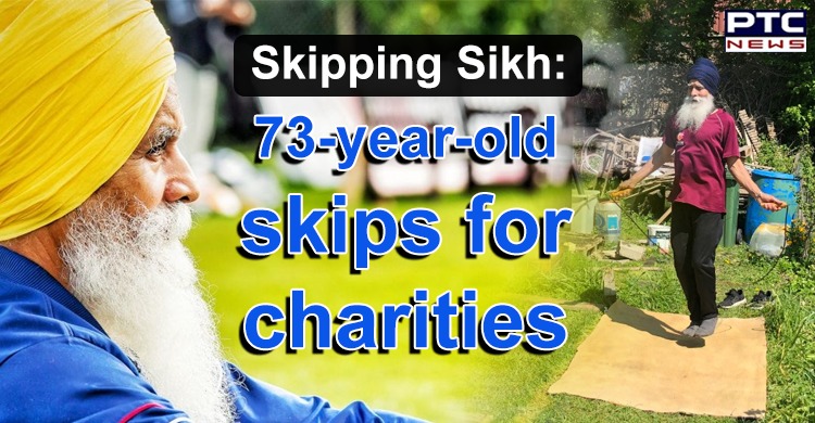 Skipping Sikh: 73-year-old skips for charities