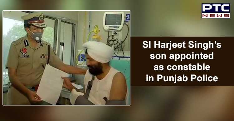 SI Harjeet Singh discharged from PGIMER; DGP hands over son's appointment letter