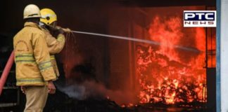 Delhi: Fire breaks out at shoe factory in Keshavpuram