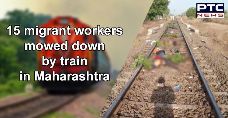 15 migrant workers sleeping on railway track run over by goods train in Maharashtra