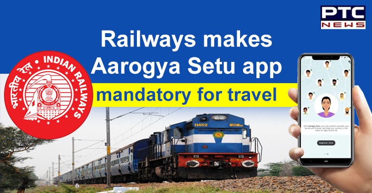 Indian Railways makes installing Aarogya Setu mobile app mandatory for travel in special trains