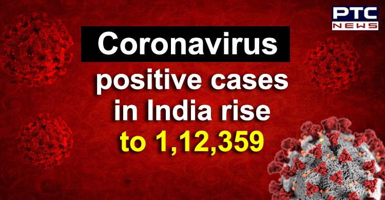 Coronavirus positive cases in India rise to 1,12,359; death toll 3,435