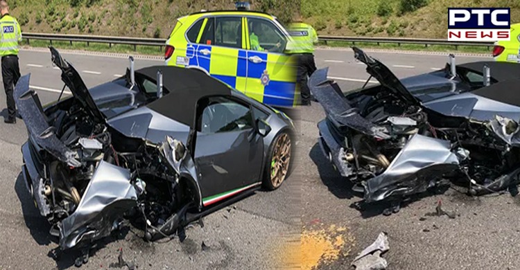 New Lamborghini damaged in crash 20 minutes after purchase