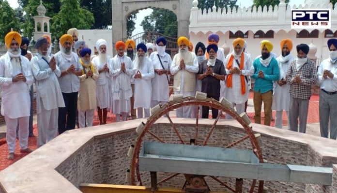 ਗੁਰਦੁਆਰਾ ਸਾਹਿਬ ਪਾਤਸ਼ਾਹੀ ਪੰਜਵੀਂ ਓਠੀਆਂ ਵਿਖੇ ਸ੍ਰੀ ਗੁਰੂ ਅਰਜਨ ਦੇਵ ਜੀ ਨਾਲ ਸਬੰਧਤਇਤਿਹਾਸਕ ਅੱਠ ਨੁੱਕਰਾ ਖੂਹ ਸੰਗਤ ਅਰਪਣ Gurudwara Sri PatShahi Panjvi Sahib - Othian Dedication to the historic eight-cornered well Sangat