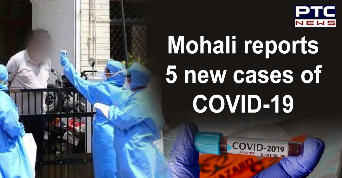 Mohali reports 5 new cases of coronavirus, active cases goes up to 15