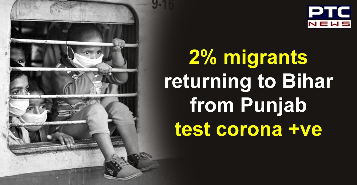 2 percent of migrants returning to Bihar from Punjab test positive for coronavirus