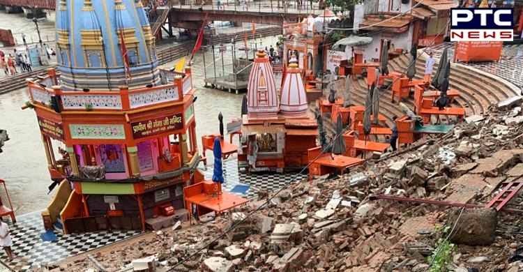Uttarakhand: Wall near Har ki Pauri in Haridwar collapsed; no casualty reported