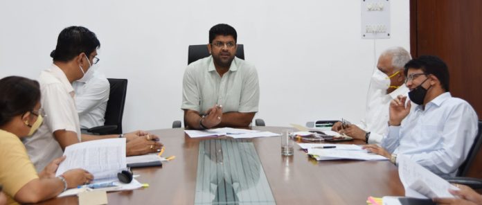 High level meeting of Deputy CM regarding Hisar Airport (2) High level meeting of Deputy CM regarding Hisar Airport
