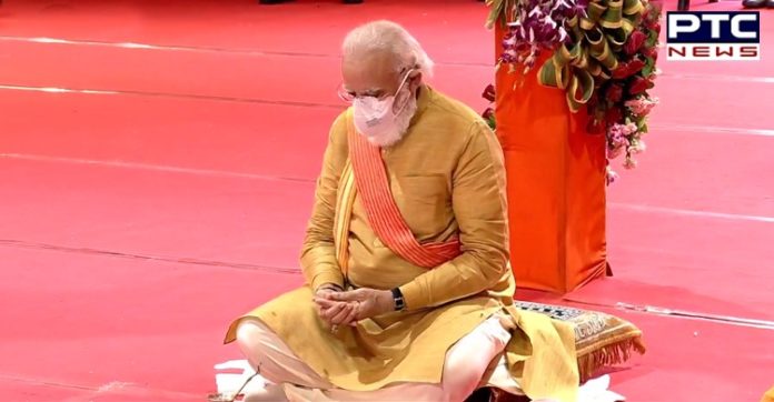 PM Modi laid the foundation stone of Ram temple with Bhoomi Pujan (3) PM Modi laid the foundation stone of Ram temple with Bhoomi Pujan