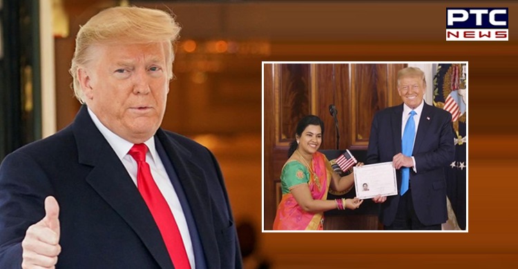 Indian software engineer becomes US citizen in a rare ceremony at White House