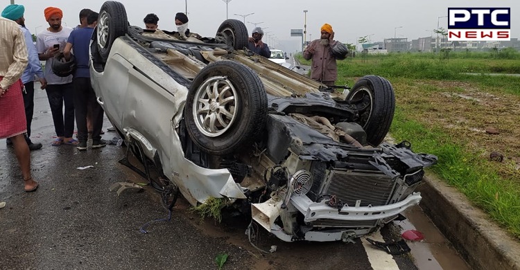 One dead, another injured after a speeding car overturns on Airport road