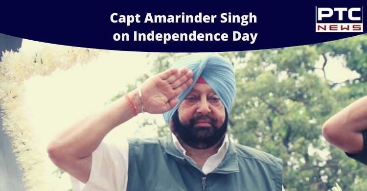 Capt Amarinder Singh salutes Freedom Fighters and Corona Warriors on Independence Day