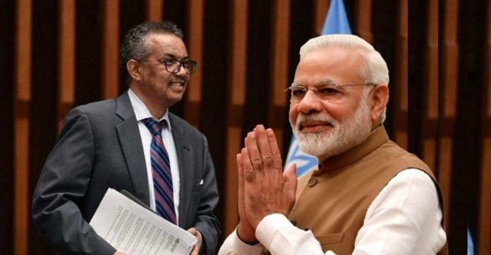 WHO chief hails PM Modi for his commitment to help world fight COVID-19 WHO chief hails PM Modi for his commitment to help world fight COVID-19