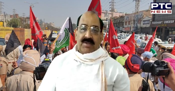 Ashwani Sharma 1 Farmers Protest Against Punjab BJP president Ashwani Sharma's in Ludhiana