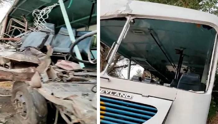 हरियाणा रोडवेज की बस और ट्रक में जोरदार भिड़ंत, ड्राइवर समेत तीन की मौत