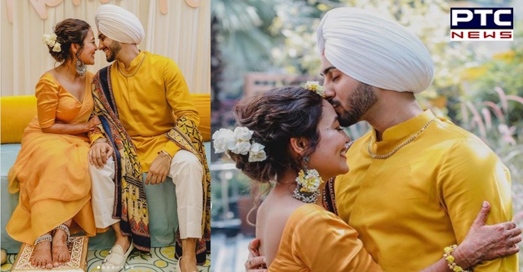 Neha Kakkar & Rohanpreet Singh’s pre-wedding function pictures go viral