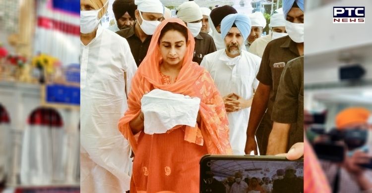 Harsimrat leads Kisan March after paying obeisance at Takht Sri Damdama Sahib