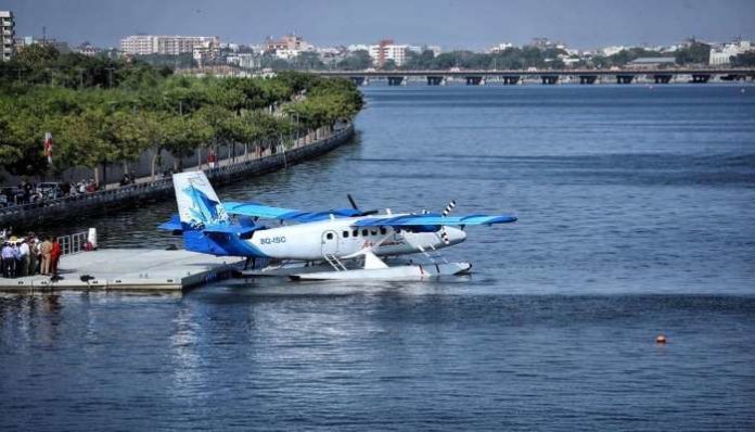 Seaplane Service Started PM Modi travels on the maiden seaplane flight (3) Seaplane Service