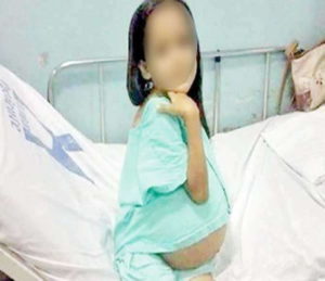 minor girl gave birth to a baby child in Kheri Gandian