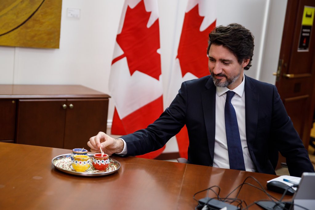 Canadian PM Justin Trudeau extends Diwali wishes; shares celebration pictures