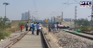Farmers Protest Railway tracks , dharna end from the thermal railway tracks