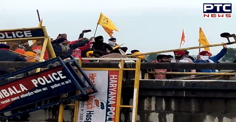 Dilli Chalo: Despite firing water cannons, Punjab farmers break barricades at Shambhu border