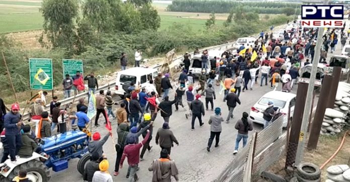 Haryana Haryana enter 2 Farmers break police barricade enter Haryana after clash with police at Shambhu border