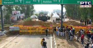 Haryana police uses stones and fencing wires to stop Punjab farmers