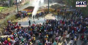 Farmers and Police between Clashes at Khanauri border, farmers break barricades march to Delhi