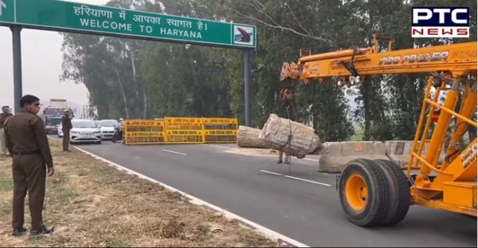 Punjab farmers Delhi 00 Farm laws 2020 protests : Khanauri border sealed by Haryana administration