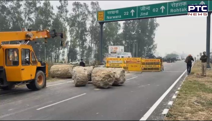 Punjab farmers Delhi 8 Haryana administration stopped Punjab farmers at the Punjab-Haryana border