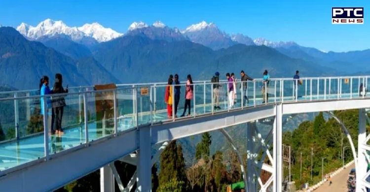 India’s first Glass Skywalk is perched high above mountains in Sikkim's Pelling