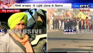 Farmers Protest : Punjab farmers at Delhi border , Police use tear gas shells at Delhi