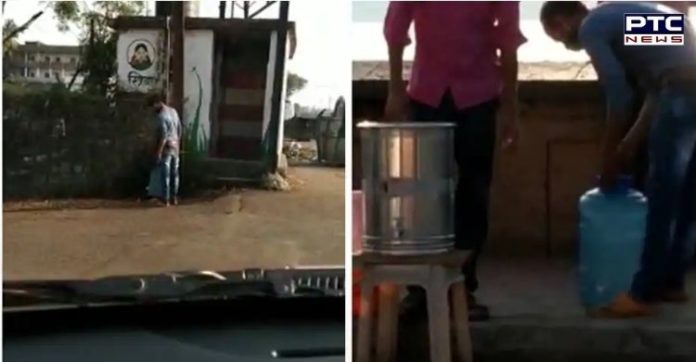 Caught on cam: Kolhapur vendor caught mixing toilet water in ‘pani puri’ Caught on cam: Kolhapur vendor caught mixing toilet water in ‘pani puri’