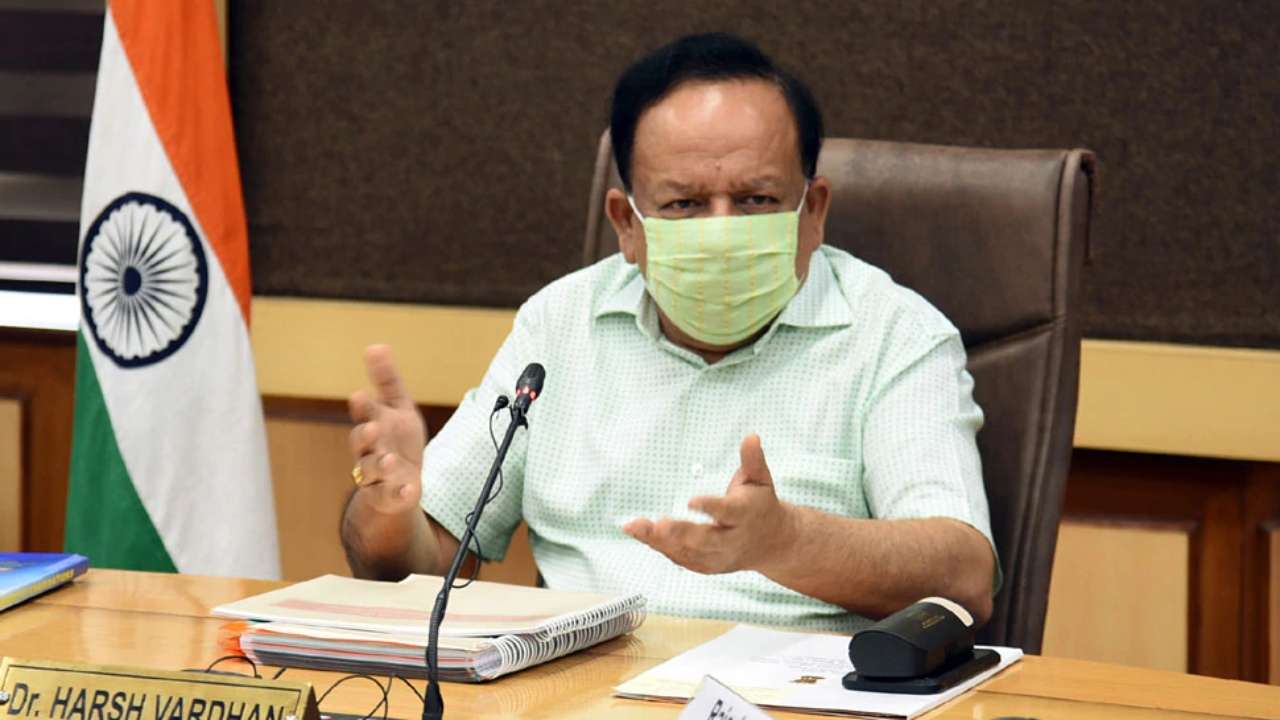 Health Minister Dr Harsh Vardhan announces cost of coronavirus vaccine in India