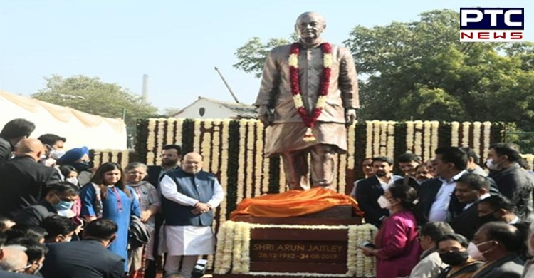 Union Minister Amit Shah unveils Arun Jaitley’s statue at DDCA premises