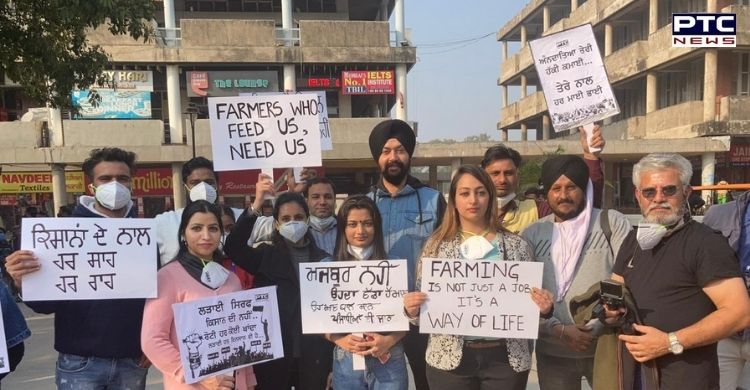 PTC News expresses its solidarity with farmers, join protest and raise slogans